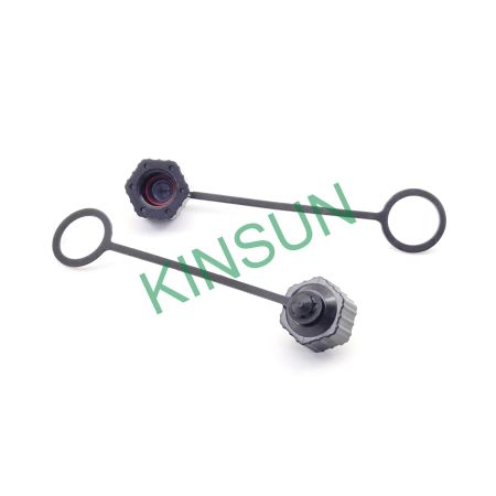 Penutup jantan M8 tahan air dengan rantai